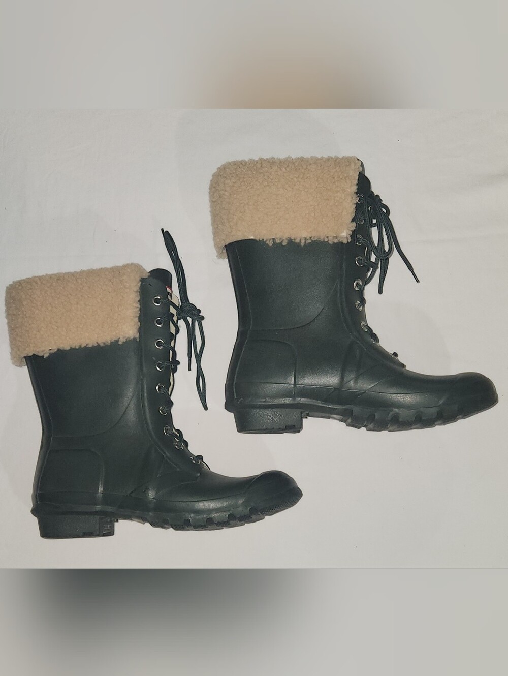 Hunter Adley Lace Up Rain Boots Size 9 Women / Size 8 Men